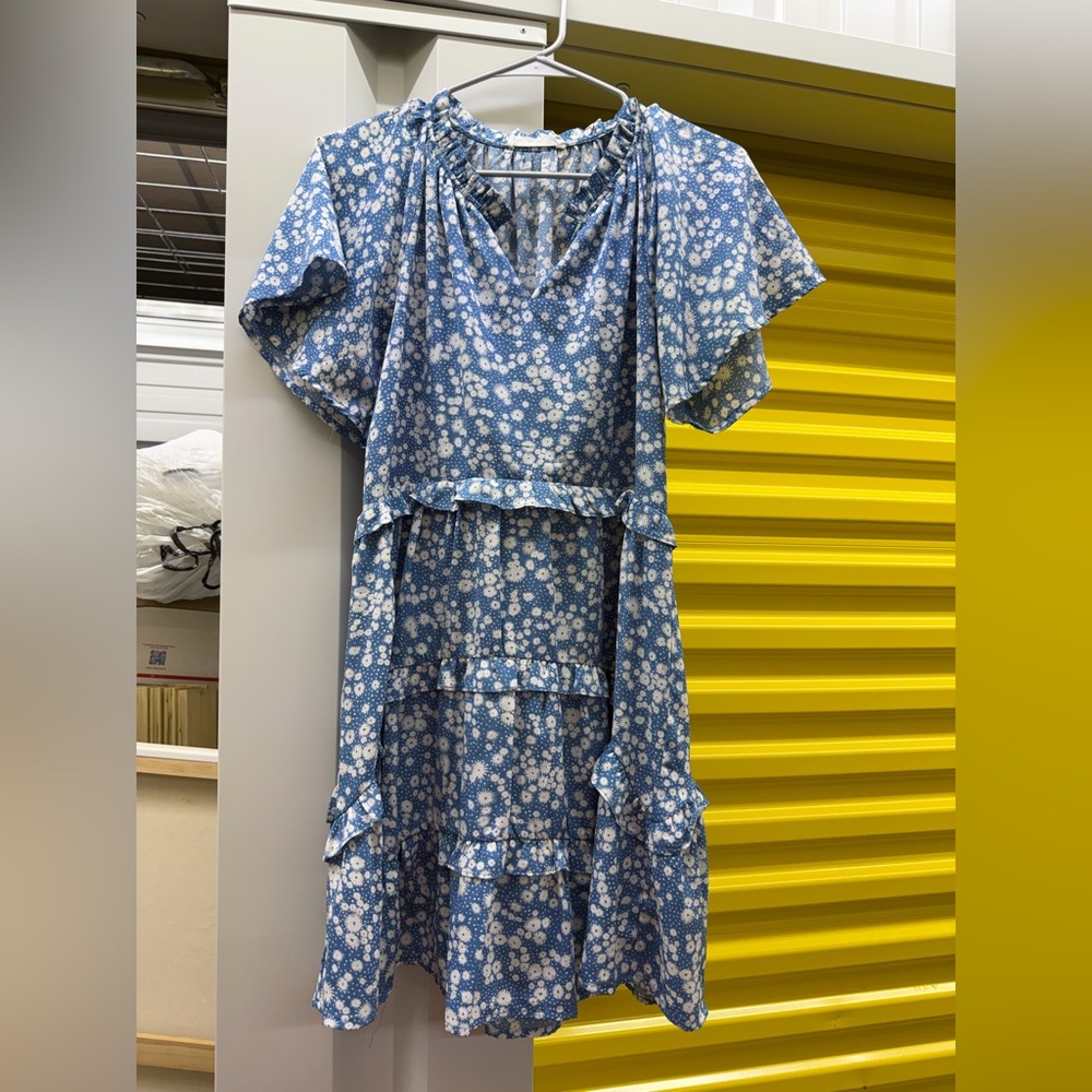 Talulah | Blue and White Floral Dress, size S
